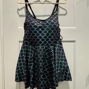 Torrid Mermaid Print Swim Dress 🧜‍♀️